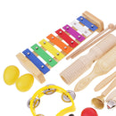 Orff World Educational Wooden Musical Instrument Percussion Drums Bell Children's Toys Gift DIY