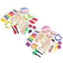 Orff World Educational Wooden Musical Instrument Percussion Drums Bell Children's Toys Gift DIY