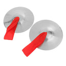 1 Pair Hand Cymbal Hand Percussion Instruments Chinese Gong Performance Practice Parts 5.9inch Silver