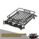Upgrade Parts Metal Roof Rack w LED Light Bar Nightlamp for 1/10 Traxxas D90