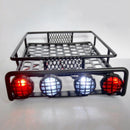 Upgrade Parts Metal Roof Rack w LED Light Bar Nightlamp for 1/10 Traxxas D90