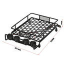 Upgrade Parts Metal Roof Rack w LED Light Bar Nightlamp for 1/10 Traxxas D90