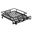 Upgrade Parts Metal Roof Rack 2 White 2 Red LED Light for Traxxas Redcat HSP