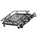 RC Car Accs Roof Rack w/ 4 White LED Lamp Light for 1/8 1/10 RC4WD D90 CC01
