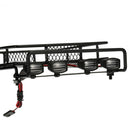 RC Car Accs Roof Rack w/ 4 White LED Lamp Light for 1/8 1/10 RC4WD D90 CC01