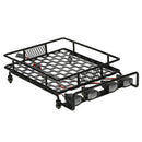 RC Car Accs Roof Rack w/ 4 White LED Lamp Light for 1/8 1/10 RC4WD D90 CC01