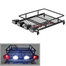 Roof Luggage Rack w/ LED Light for 1/10 1/8 CC01 CR01 D90 AXIAL SCX10 RC Car