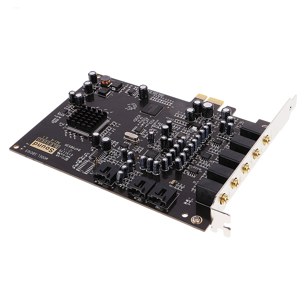 PCI-E 5.1 Digital Sound Card PCI Express PC Windows XP/Vista/7 Sound C ...