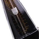 Durable Black Pyramid Shape Mechanical Pendulum Beat Metronome for Violin Harp Paino