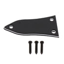Durable 3ply Plastic Truss Rod Cover for Epiphone Guitar Replacement Accessory Black