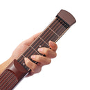 Brown Pocket Guitar Acoustic Practice Tool Gadget Chord Trainer 6 String High quality New