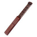 Brown Pocket Guitar Acoustic Practice Tool Gadget Chord Trainer 6 String High quality New