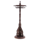 13 Hangers Black Catalpa Wood Chinese Calligrapghy Brush Holder Pen Hanging Stand