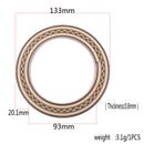 5 Pieces Guitar Rosette Wood Inlaid Soundhole 0.8mm/0.03'' Thickness for Classical Acoustic Guitar Decor Parts