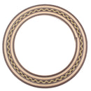 5 Pieces Guitar Rosette Wood Inlaid Soundhole 0.8mm/0.03'' Thickness for Classical Acoustic Guitar Decor Parts