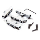 Bass Parts 4 String Bass Bridge Tailpiece with Wrench Screws Set Luthier Tool Musical Instrument Accessory DIY