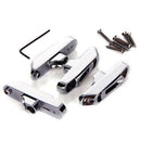 Bass Parts 4 String Bass Bridge Tailpiece with Wrench Screws Set Luthier Tool Musical Instrument Accessory DIY