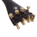 Violin Parts Ebony Wood 4/4 Violin Bridge Chinrest Endpin Fine Tuners Tuning Peg Tailgut Musical Instruments Accessories