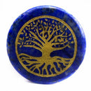 Set of 7 Crystal Engraved Gemstone Palm Stone Reiki Stone for Balance Collectible