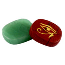 7 Pieces Palm Stones Eye of Horus Engraved Pocket Stones Divination Reiki Gift