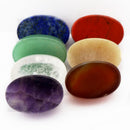 7pieces Oval Reiki Crystal Natural Crystal Egg Stones Polished Engraved House Decorate Crystal Gift