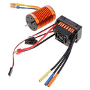 Waterproof F540 3000KV Brushless Motor &45A ESC for 1/10 1/12 RC Car Truck Part Accessories Orange