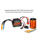 Waterproof F540 3300KV Brushless Motor 45A ESC for 1/10 RC Car Truck Crawler High quality