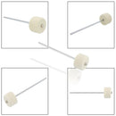 Stainless Steel Drum Pedal Beater Stick Step Hammer for Drummer Music Stage Practice Accessory White