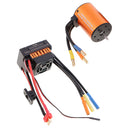 Waterproof 3650 3900KV Brushless Motor + 60A ESC Set for 1/10 RC Car Truck Accessories