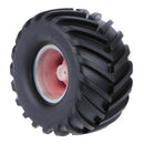 4 Pieces Monster Truck Red Climbing Big Foot Car Rubber Tyre Tires for Kyosho HSP 1:10 Car