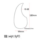 Durable Left Handed Acoustic Guitar Self-Adhesive Pickguard Replacement Anti-scratch Plate 7.08 x 3.89inch