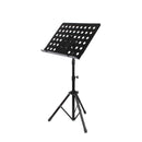Portable Music Score Music Stand Holder with Tripod Base Mount