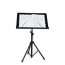 Portable Music Score Music Stand Holder with Tripod Base Mount