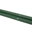 Portable 2 Pieces Maple Wood Drum Sticks Rods for Drummer Replacement Accessory Green