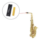 Plastic Saxophone Reeds Hardness 2.5 for Alto Saxophone Beginner Light Brown