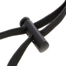 Flexible Strap Neck Pouch Passport Money Card Bag Holder Travel Accessory Black