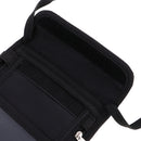 Flexible Strap Neck Pouch Passport Money Card Bag Holder Travel Accessory Black