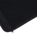 Flexible Strap Neck Pouch Passport Money Card Bag Holder Travel Accessory Black