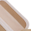 Flexible Strap Neck Pouch Passport Money Card Bag Holder Travel Accessory, Beige