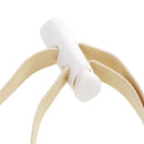 Flexible Strap Neck Pouch Passport Money Card Bag Holder Travel Accessory, Beige