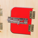 6 Metal Lock Door Board Plate Wooden for Kids Early Learning Educational Toy