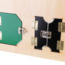6 Metal Lock Door Board Plate Wooden for Kids Early Learning Educational Toy