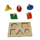 Montessori Geometry Insert Toy Wooden Puzzles for Intelligence Developing