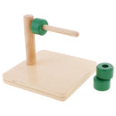 Cylindrical Parappel Dial Wooden Toy for Kids Child Intelliegnece Developing