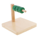 Cylindrical Parappel Dial Wooden Toy for Kids Child Intelliegnece Developing