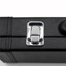 Leather Flute Case Storage Box Stage Accessory Black