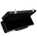 Leather Flute Case Storage Box Stage Accessory Black