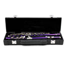 Leather Flute Case Storage Box Stage Accessory Black