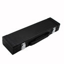 Leather Flute Case Storage Box Stage Accessory Black