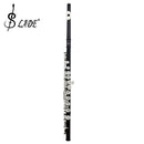 16 Holes Cupronickel Tube C Key Flute with Gig Bag Set Woodwind Instrument Black